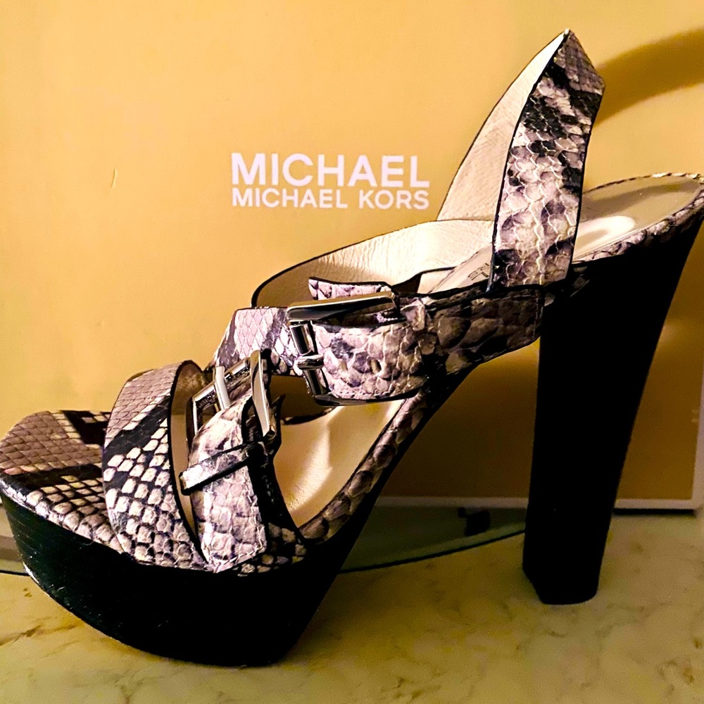 Michael Kors Snake Print Sandal